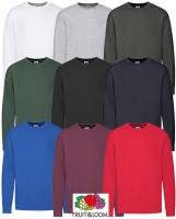 FRUIT OF THE LOOM SWEAT-SHIRT - LIGHTWEIGHT SET-IN F330- 