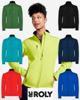 ROLY DAMEN SOFTSHELL-JACKE -NEBRASKA RY6437- Stretch, wind- und wasserabweisend, Microfleece-Futter