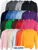 GILDAN COMFORT-SWEAT-SHIRT -HEAVY BLEND G18000- bis Gr. 3XL, Mischgewebe, pflegeleicht