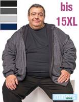 SUPERSIZE UNISEX KAPUZEN-SWEAT-JACKE / ZIP-HOODIE -MINERS MATE MYS710- BIS 15XL 