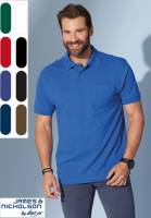DAIBER-JAMES & NICHOLSON PREMIUM-POCKET-POLO-SHIRT -PIQUE JN026- mit Brusttasche, Mischgewebe, Top-Qualität