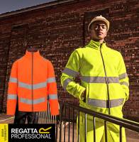 REGATTA PREMIUM-WARNSCHUTZ-FLEECE-JACKE -THOR TRF648 / RG6480- hochwertigers Symmetry-Fleece, antipilling, nachhaltige Produktion, bis 4XL
