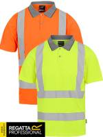 REGATTA PREMIUM-WARNSCHUTZ-POLO-SHIRT -PRO CONTRACT TRS271 / RG271- nachhaltig produziert, UV-Schutzfaktor 40, stark feuchtigkeits-regulierend, bis 4XL