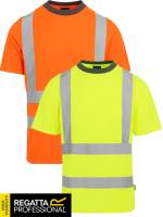 REGATTA PREMIUM-WARNSCHUTZ-T-SHIRT -PRO CONTRACT TRS270 / RG270- nachhaltig produziert, UV-Schutzfaktor 40, stark feuchtigkeits-regulierend, bis 4XL
