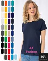 B&C DAMEN-T-SHIRT -E150- 41 Farben, leicht und angenehm