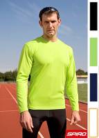 SPIRO SPORT-LANGARM-T-SHIRT -QUICK DRY RT254M- atmungsaktiv, schnell trocknend