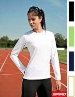 SPIRO DAMEN-SPORT-LANGARM-T-SHIRT -QUICK DRY RT254F- atmungsaktiv, schnell trocknend