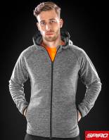 SPIRO HOODED-MICROFLEECE-JACKE -RT245M- Stretch, perfekt für Sport und Freizeit, schnell trocknend, atmungsaktiv