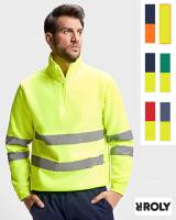 ROLY 1/4-ZIP-WARNSCHUTZ-SWEATSHIRT -SPICA HV9314- EN 20471, 1/4-Zip,Mischgewebe, attraktive Farbkombinationen, TOP-Preis