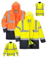 WARNSCHUTZ-MULTIFUNKTIONS-5-IN-1-PARKA -PORTWEST S766- wasserdicht, winddicht, Futter herausnehmbar, Innenjacke und -Weste separat tragbar