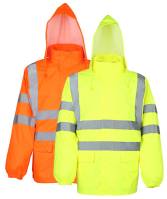 WARNSCHUTZ-REGEN-LANGJACKE -LEIKATEX 004140/004150- wasserdicht, winddicht
