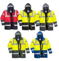 WARNSCHUTZ-BI-COLOR-Parka -PORTWEST S466- wasserdicht, winddicht, gefüttert, bis -36 Grad zertifiziert