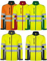 ROLY WARNSCHUTZ-SOFTSHELL-JACKE -ANTARES HV9303- Stretch, atmungsaktiv, attraktive Farbkombinationen, TOP-Tragecomfort