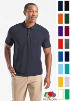 FRUIT OF THE LOOM MISCHGEWEBE-POLO -PIQUÉ F502- bis 3XL, pflegeleicht, sehr angenehmer Tragecomfort