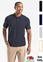 FRUIT OF THE LOOM MISCHGEWEBE-POLO -PIQUÉ F502- bis 5XL, pflegeleicht, sehr angenehmer Tragecomfort