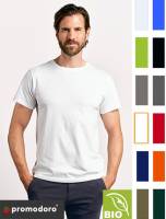 PROMODORO BIO-PREMIUM-T-SHIRT -ORGANIC-T 3090- bis Gr. 8XL, Rundhals, bester Tragecomfort, hochwertige Markenqualität 