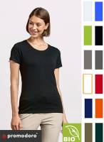 PROMODORO BIO-DAMEN-PREMIUM-T-SHIRT -ORGANIC-T 3095- bester Tragecomfort, hochwertige Markenqualität 