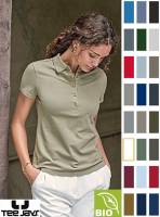 TEE JAYS DAMEN-LUXURY-BIO-STRETCH-POLO-SHIRT -TJ 145- Stretch, absolute Top-Qualität, perfekter Tragecomfort
