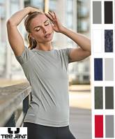 TEE JAYS LUXURY-DAMEN-COOLDRY-STRETCH-SPORTS-T-SHIRT -TJ 7021- feuchtigkeits-regulierend, perfekter Tragecomfort, tabsolute Top-Qualität